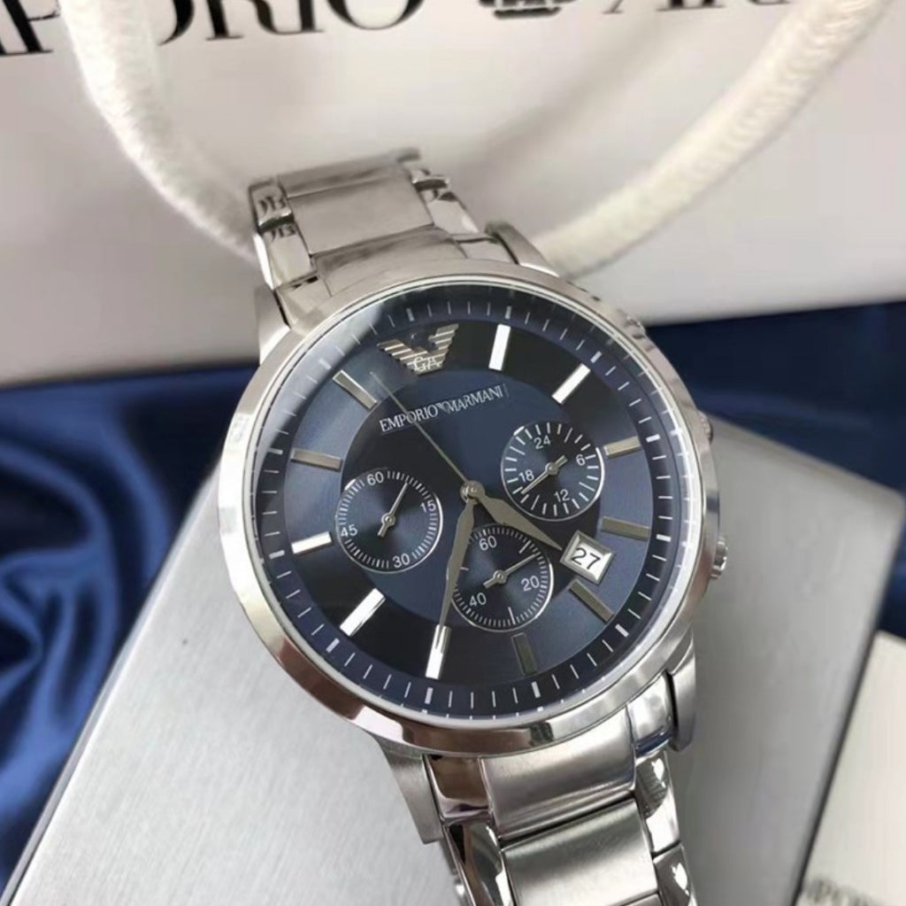 Giorgio Armani Silver Plated Watch