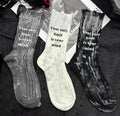 Quote On Quote Trendy Socks